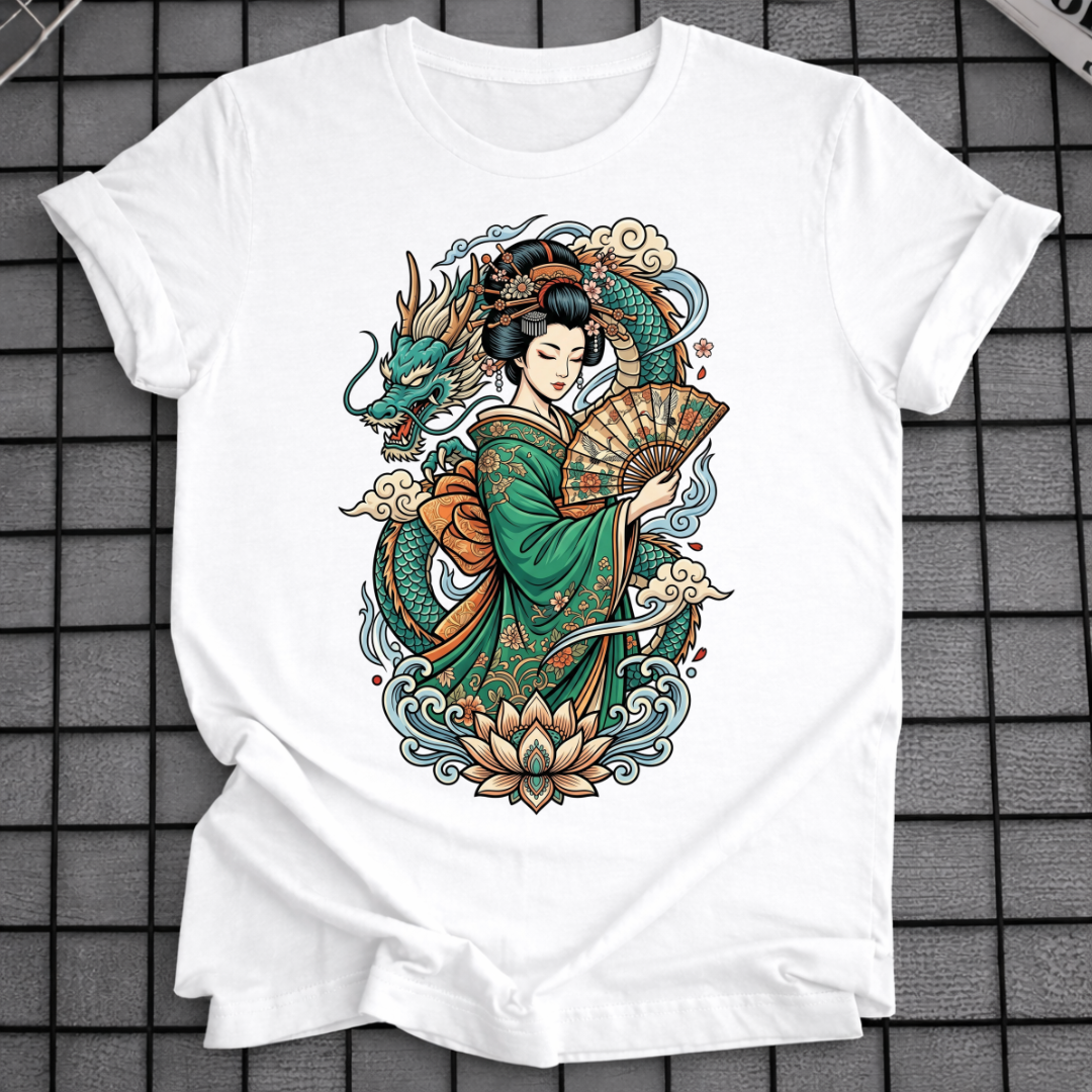 GEISHA & DRAGON T-SHIRT