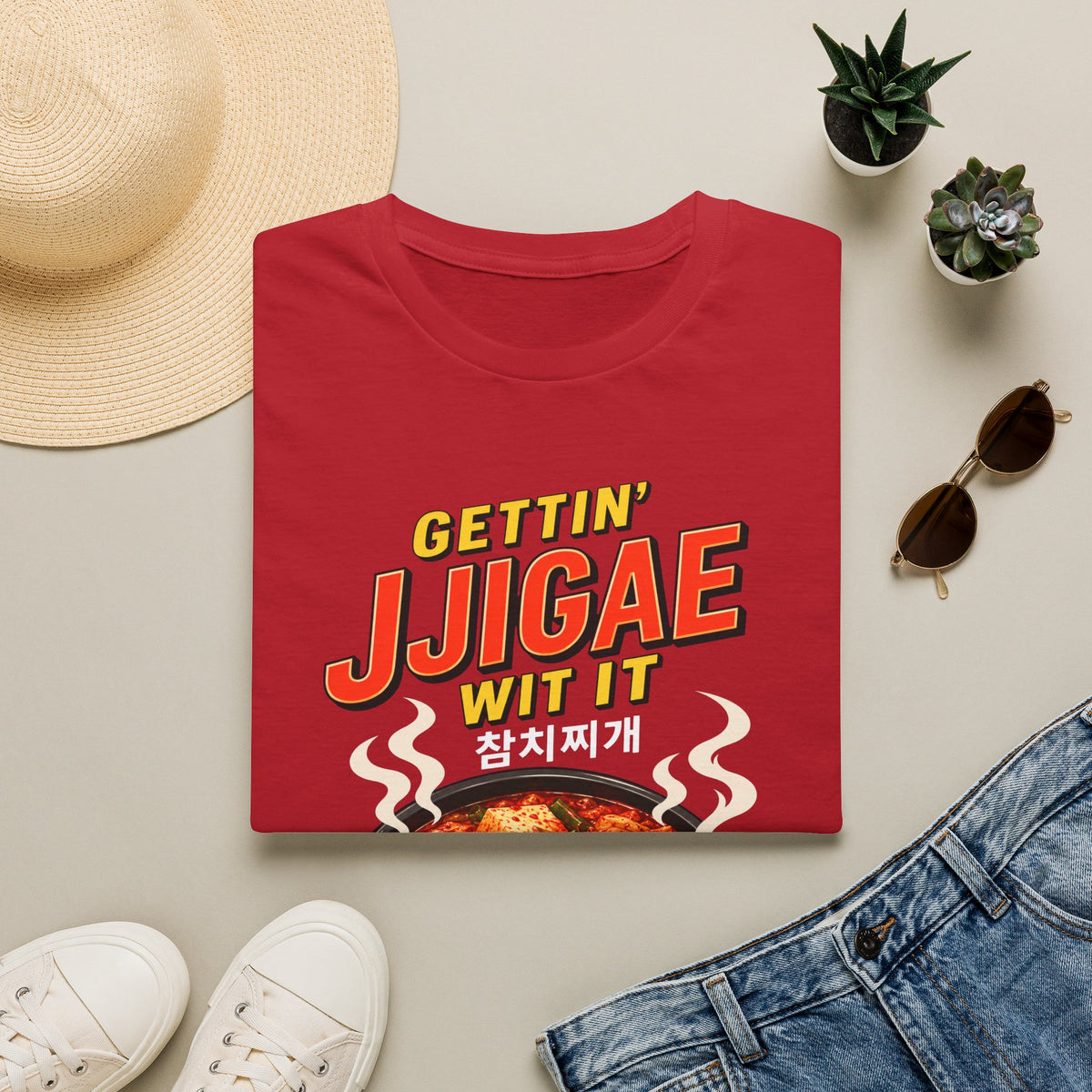 Gettin' Jjigae Wit It T-Shirt — Korean Stew Kimchi Jjigae Graphic Tee