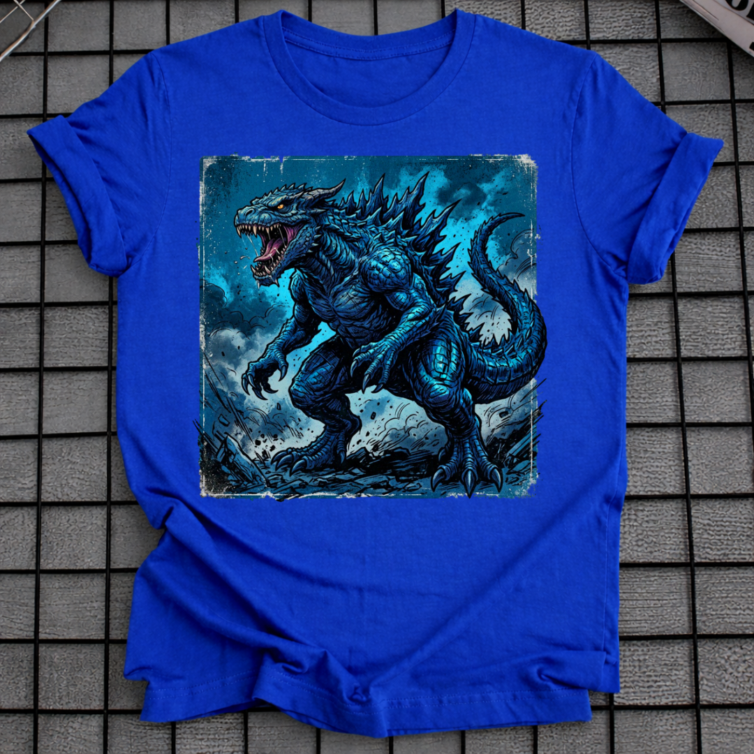 BLAUES KAIJU T-SHIRT