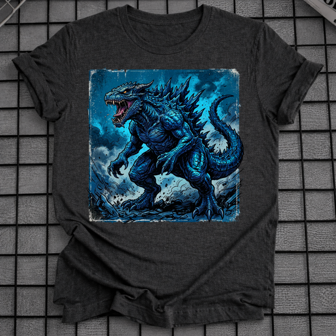 BLAUES KAIJU T-SHIRT