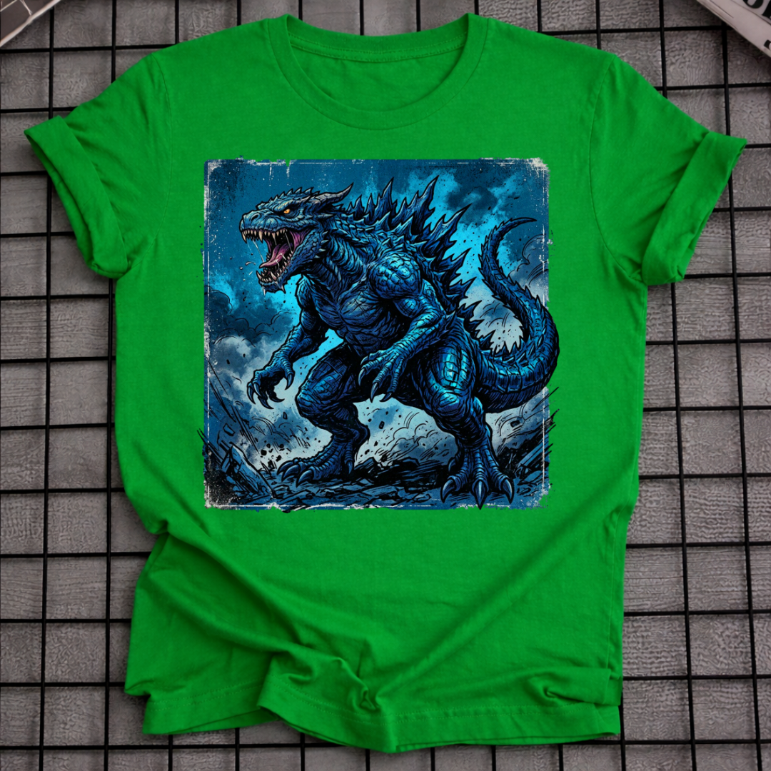BLAUES KAIJU T-SHIRT