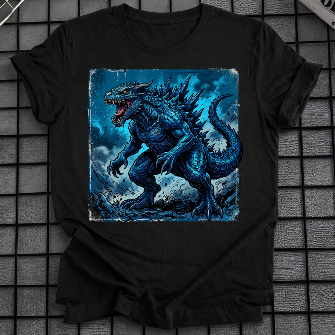 BLAUES KAIJU T-SHIRT