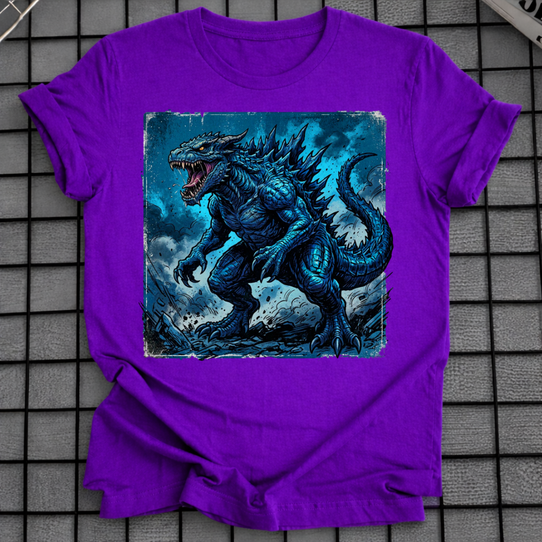 BLAUES KAIJU T-SHIRT