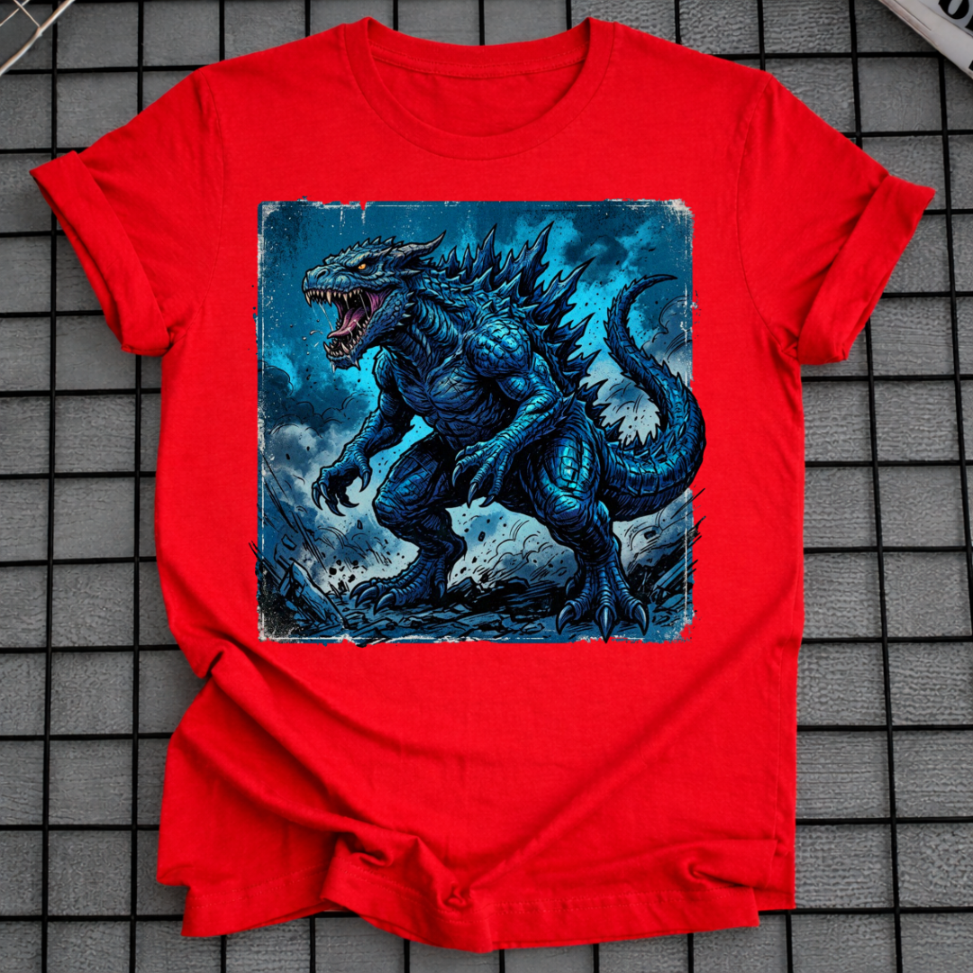 BLAUES KAIJU T-SHIRT