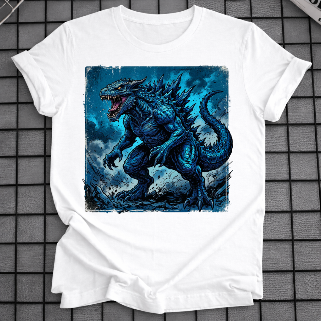 BLAUES KAIJU T-SHIRT