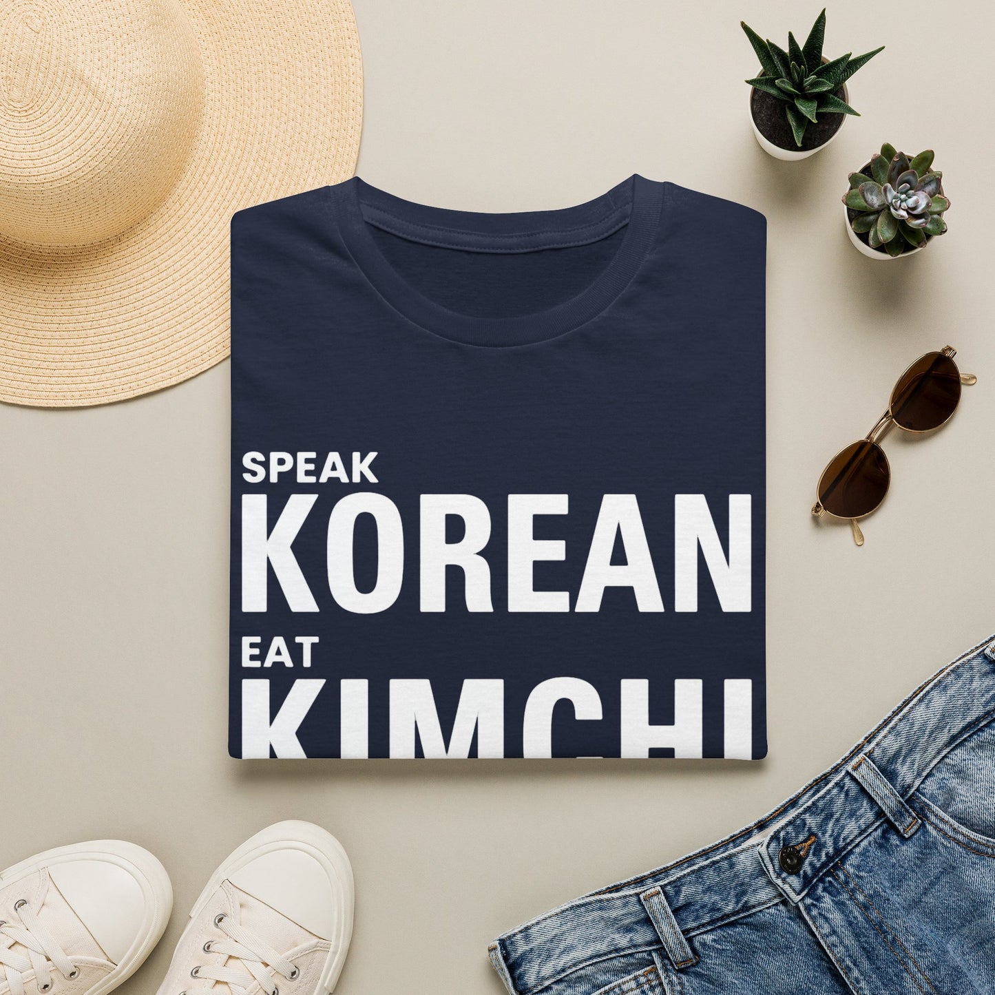 SPEAK KOREAN EAT KIMCHI T-SHIRT