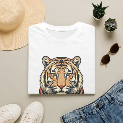 Tiger Holding South Korea Heart T-Shirt — Korean Pride Graphic Tee