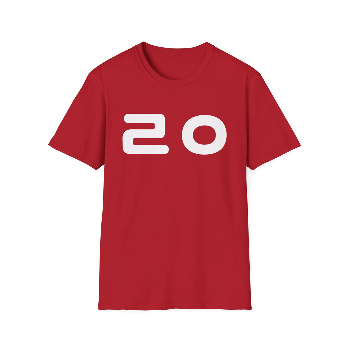 20 Graphic T‑Shirt — Bold Minimalist Number Tee