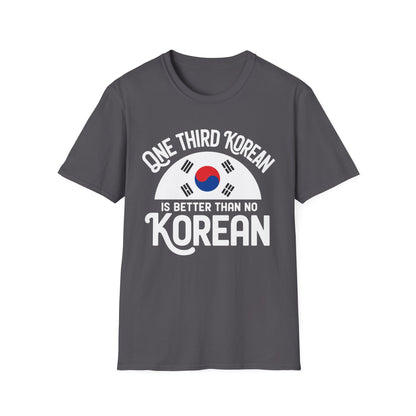 Korean Heritage T-Shirt — "One Third Korean" Flag Graphic
