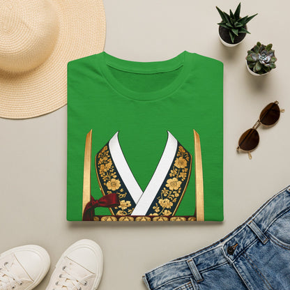 Kimono Obi Graphic T-Shirt — Floral Japanese-Inspired Costume Tee