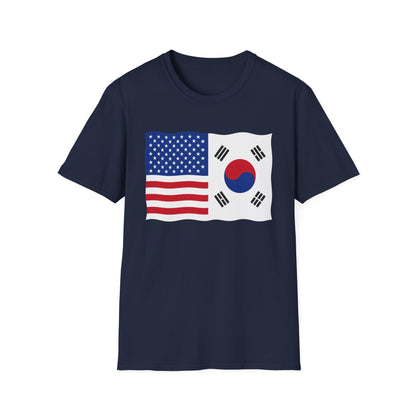 USA South Korea Flag T-Shirt – American & Korean Friendship Tee
