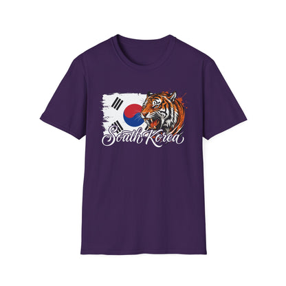 South Korea Tiger T-Shirt — Korean Flag Graphic Tee