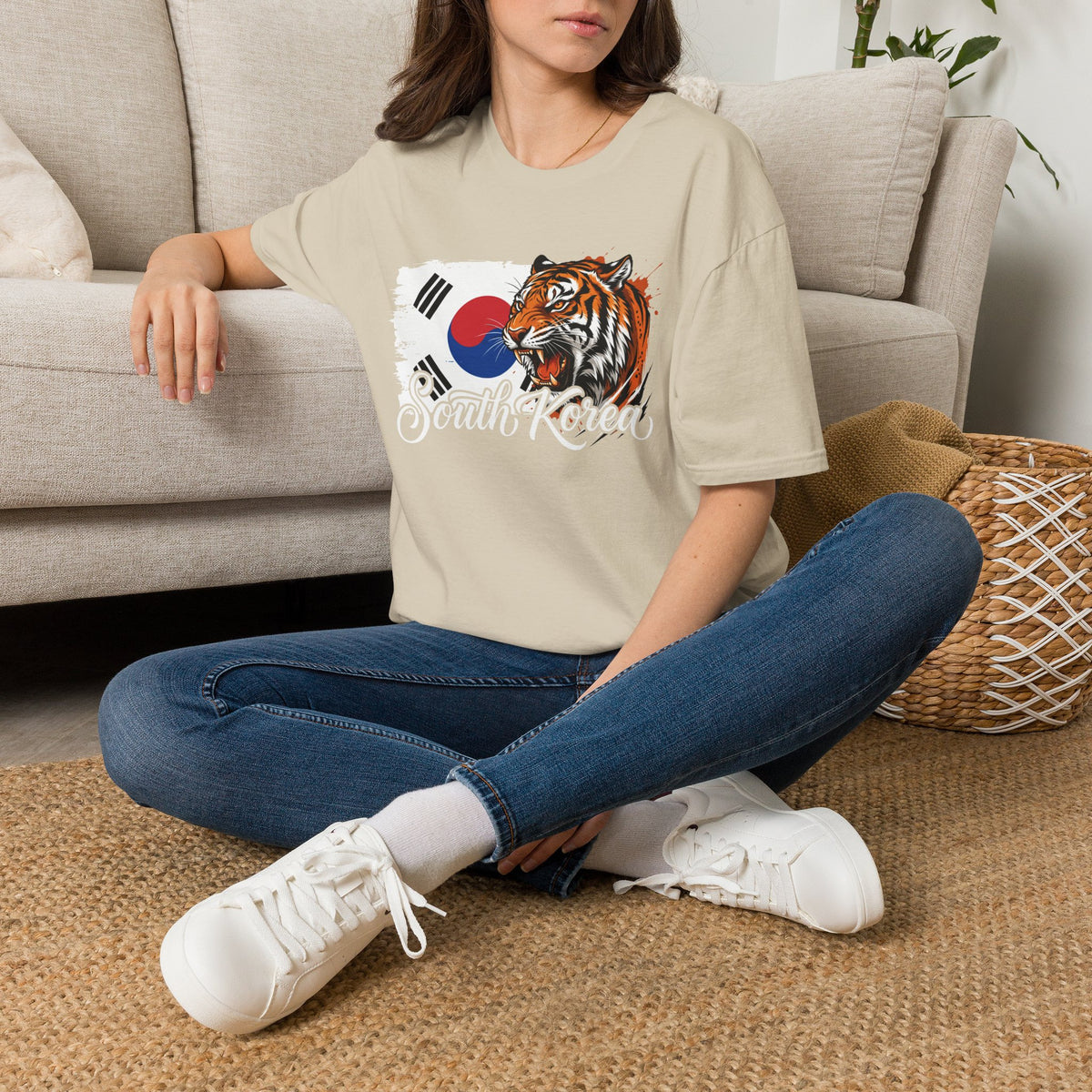 South Korea Tiger T-Shirt — Korean Flag Graphic Tee