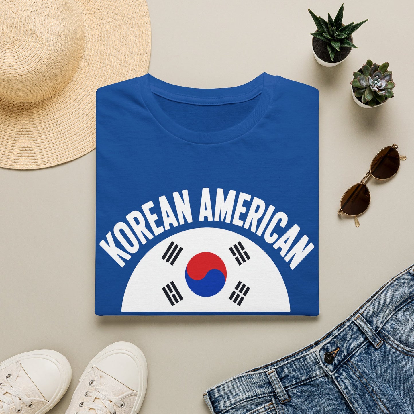 Korean American T-Shirt – Bold Taegeuk Emblem Pride Tee