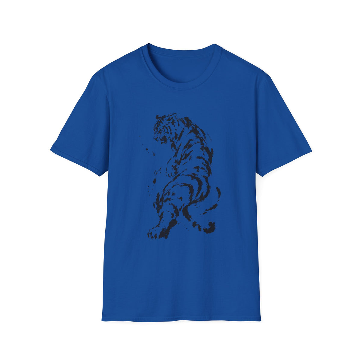 Minimalist Ink Tiger T-Shirt — Monochrome Wildlife Tee