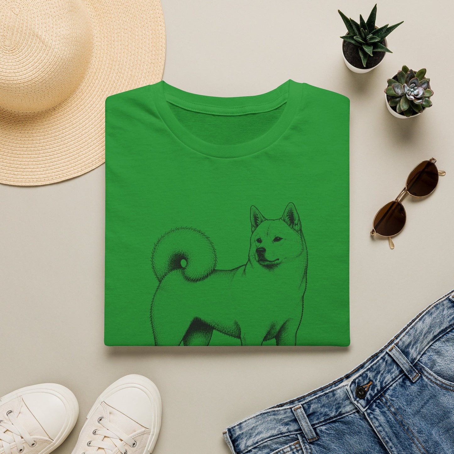 Shiba Inu Tee — 진돗개 Korean Dog Graphic T-Shirt