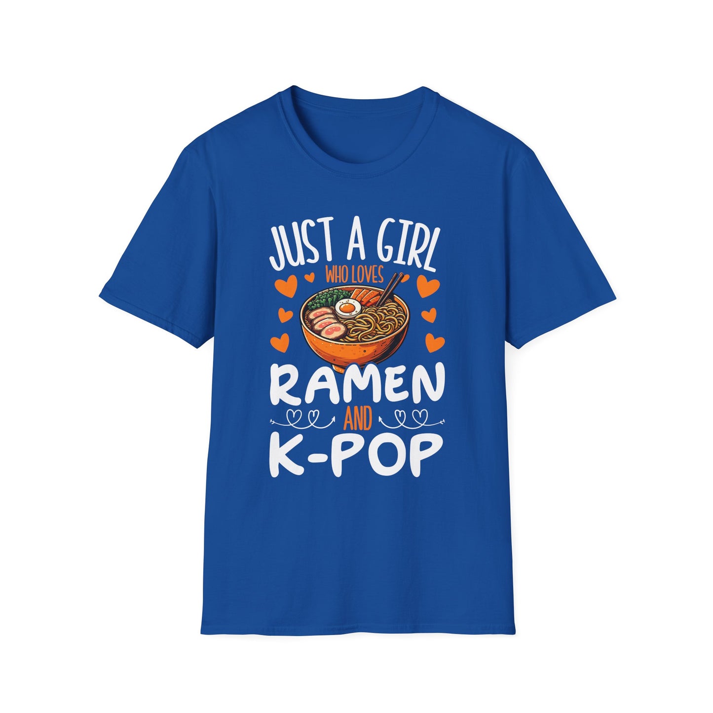 Just a Girl Who Loves Ramen and K-Pop Unisex Softstyle T-Shirt