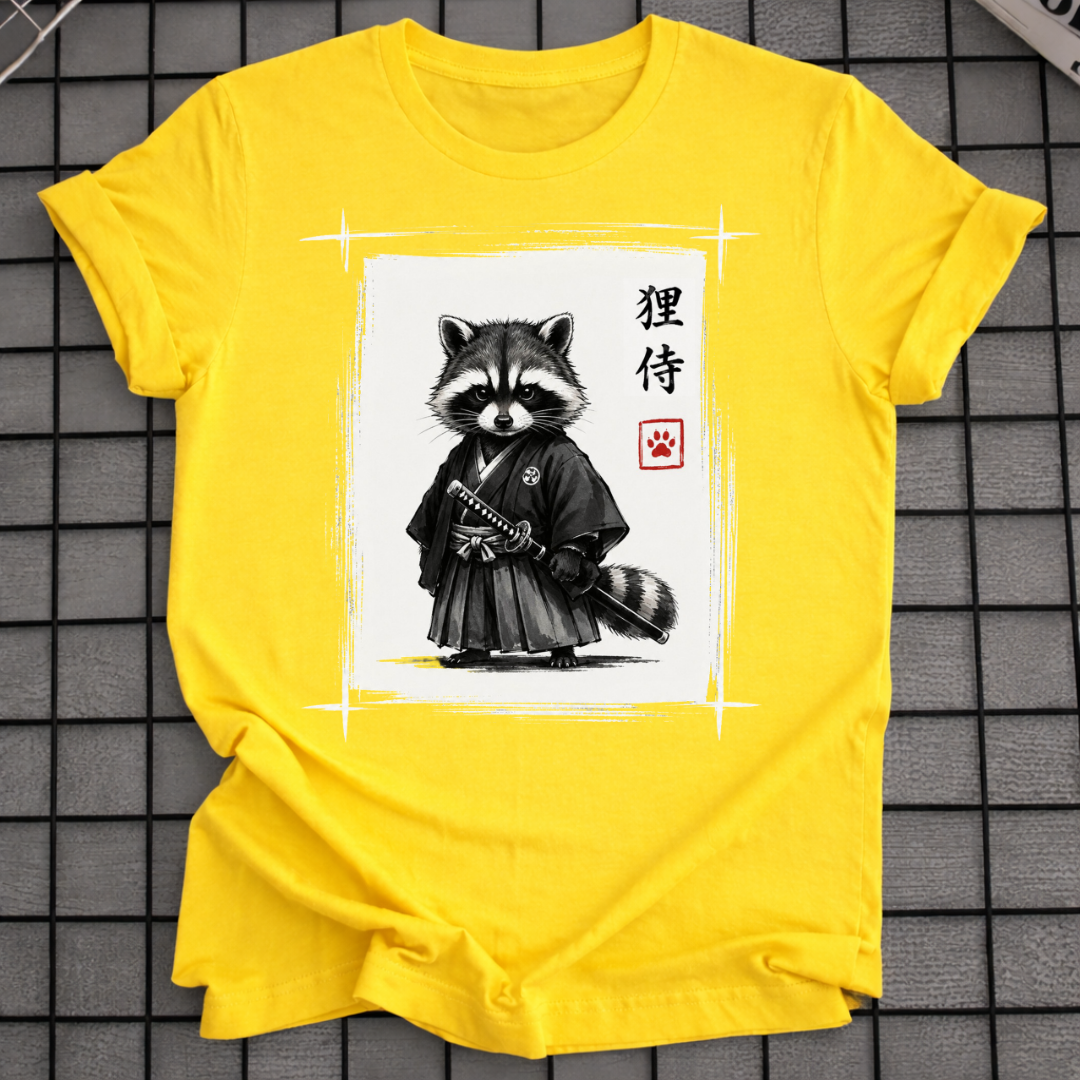 SAMURAI WASCHBÄR T-SHIRT