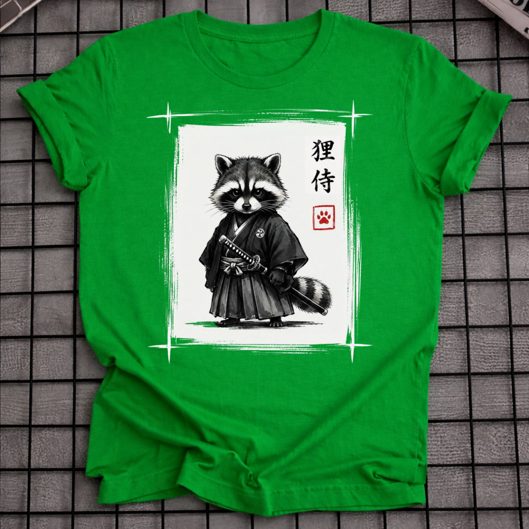 SAMURAI WASCHBÄR T-SHIRT