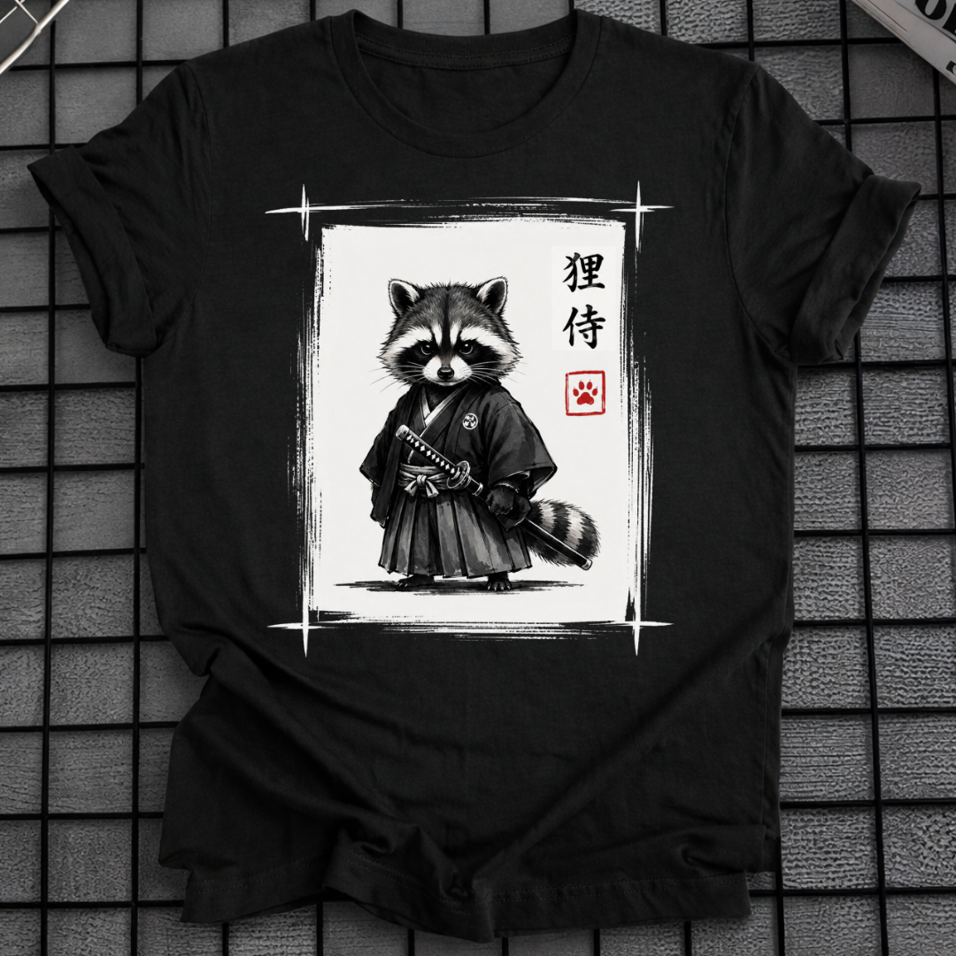 SAMURAI WASCHBÄR T-SHIRT