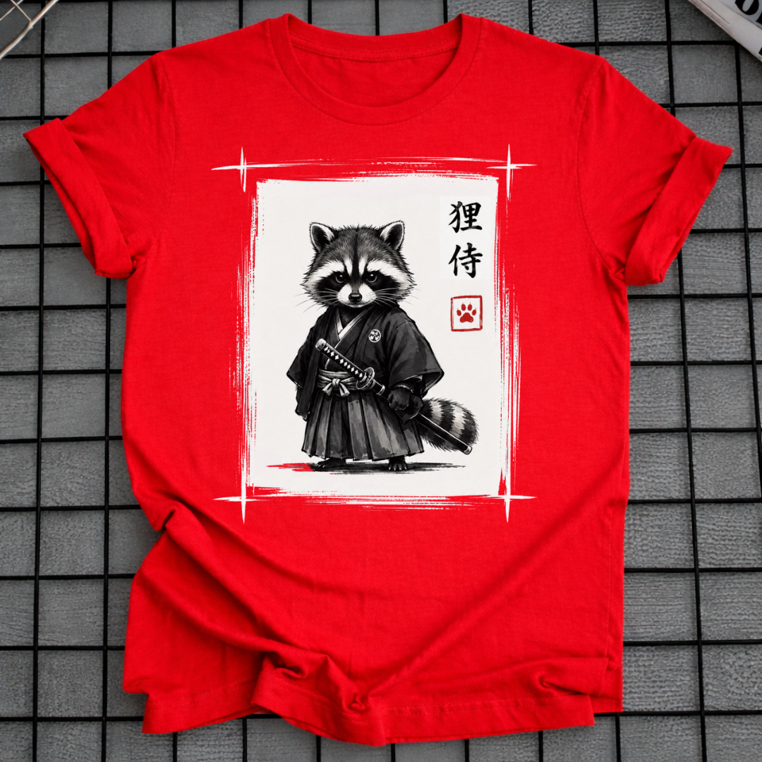 SAMURAI WASCHBÄR T-SHIRT