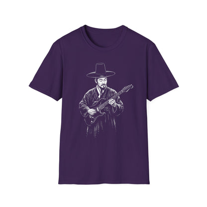 Guitarist in Hanbok T-Shirt — Korean Musician Graphic Tee