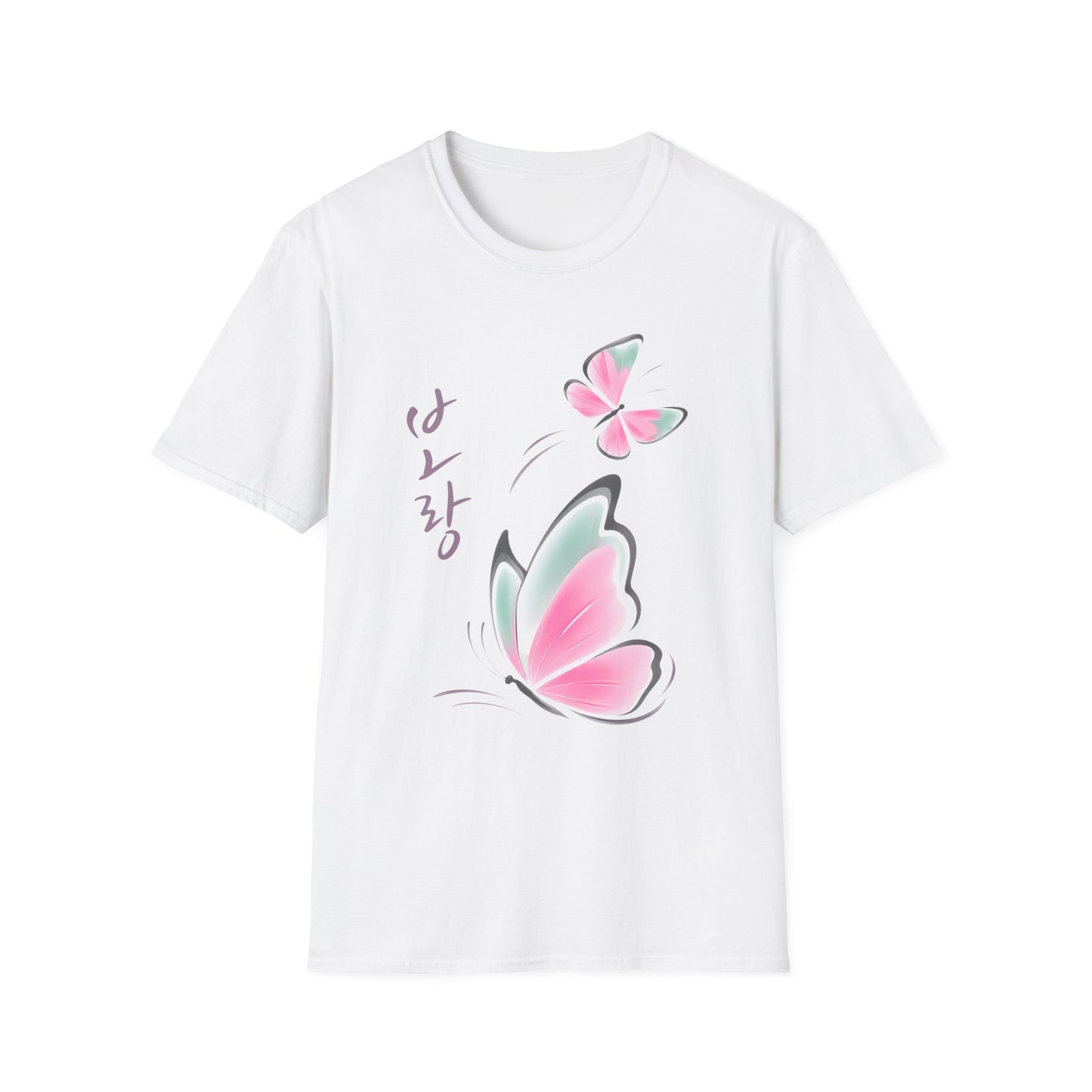 KOREAN SCRIPT BUTTERFLY T-SHIRT