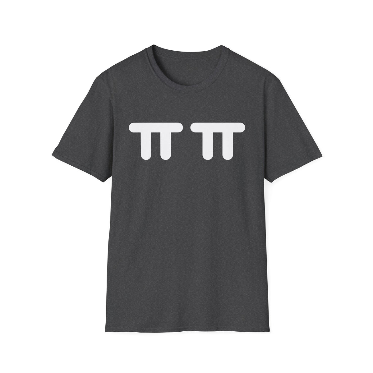 Pi Symbol Graphic T-Shirt — Cute Double Pi Design