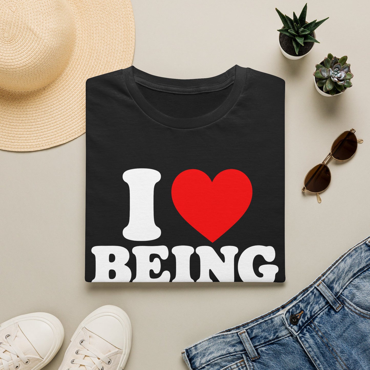 I LOVE BEING HALF KOREAN T-SHIRT