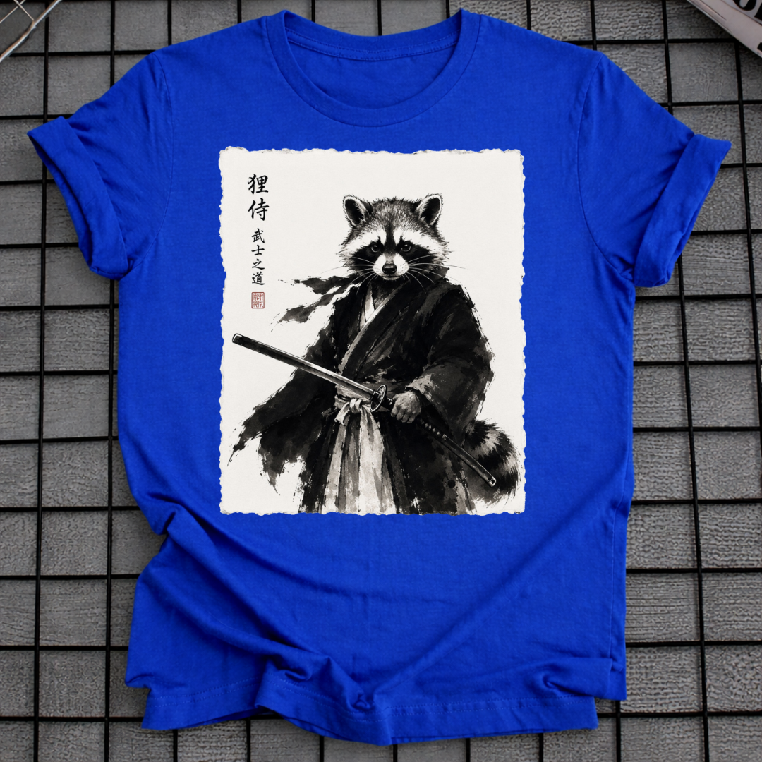 T-SHIRT „INK SAMURAI WASCHBÄR“