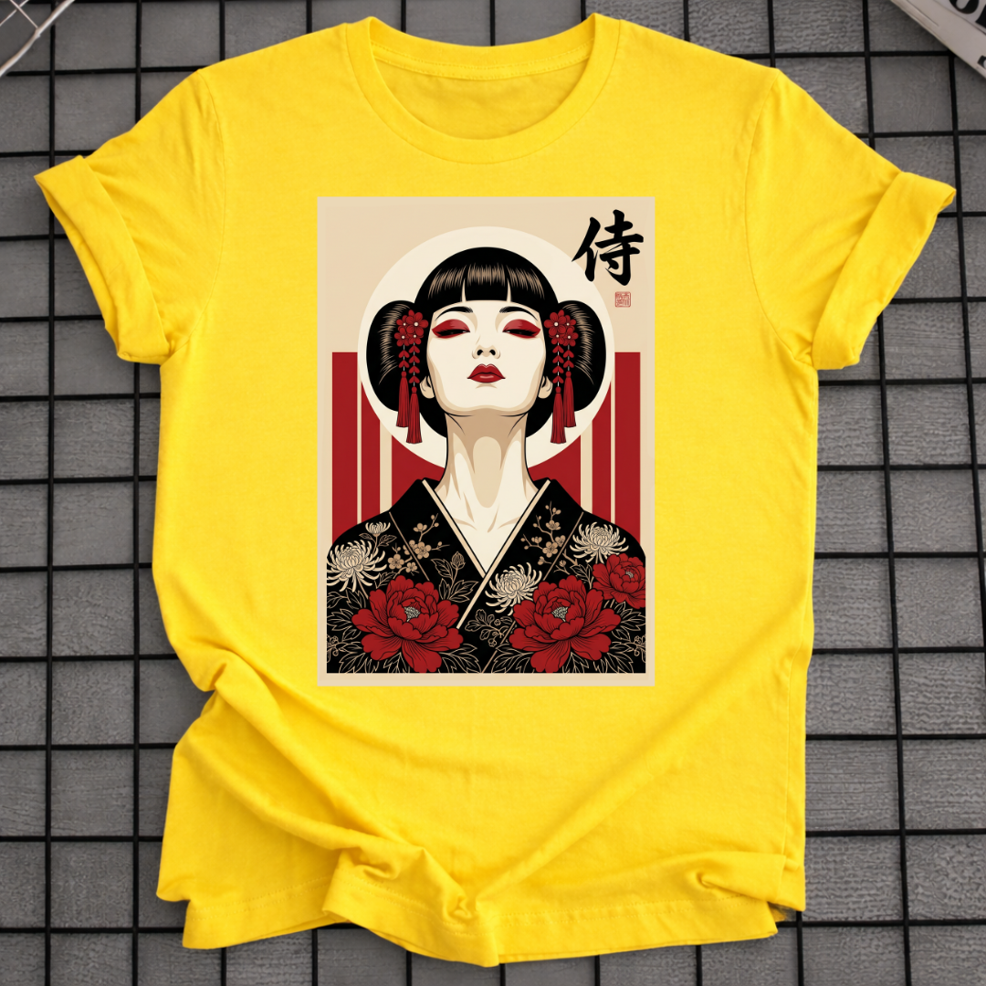JAPANESE GEISHA PORTRAIT T-SHIRT