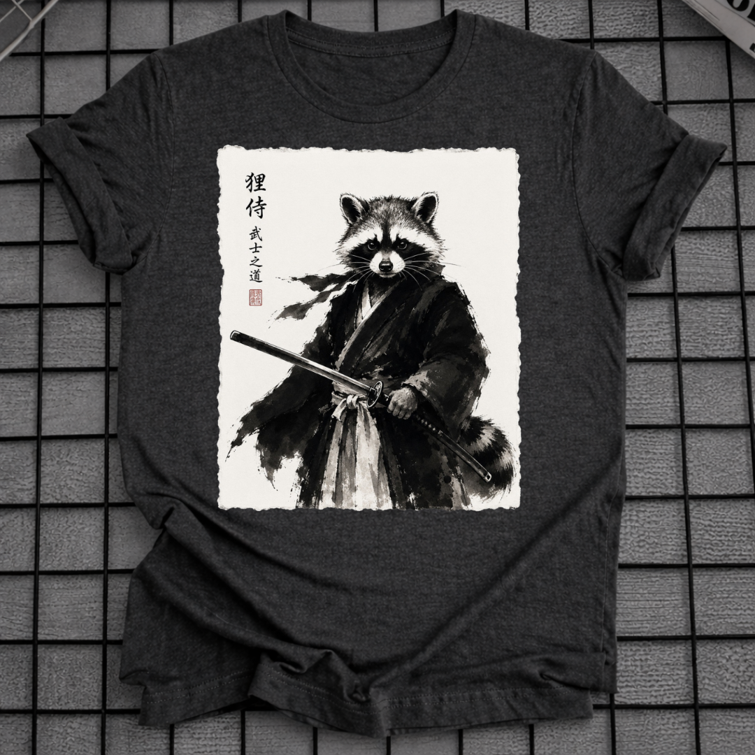 T-SHIRT „INK SAMURAI WASCHBÄR“