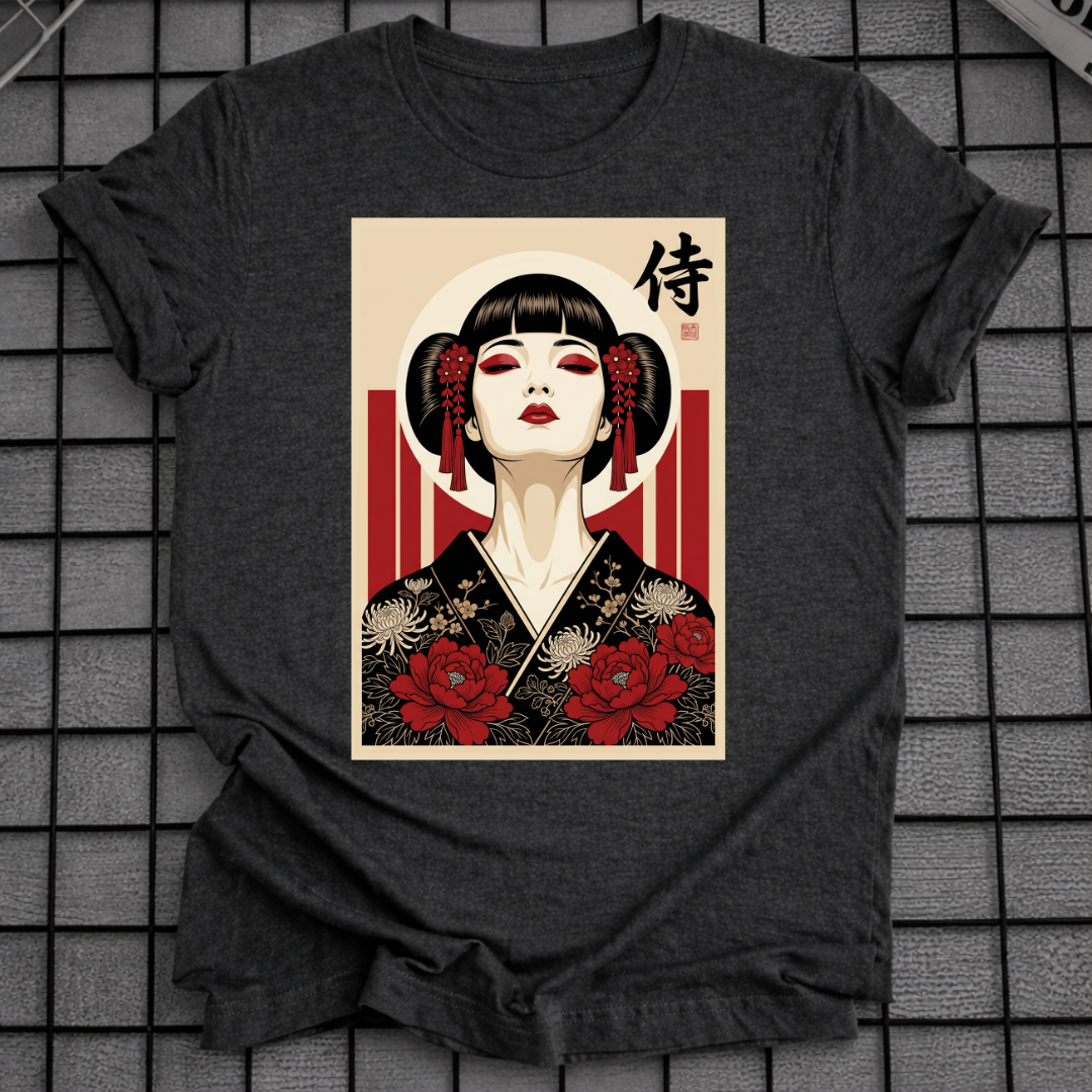 JAPANESE GEISHA PORTRAIT T-SHIRT