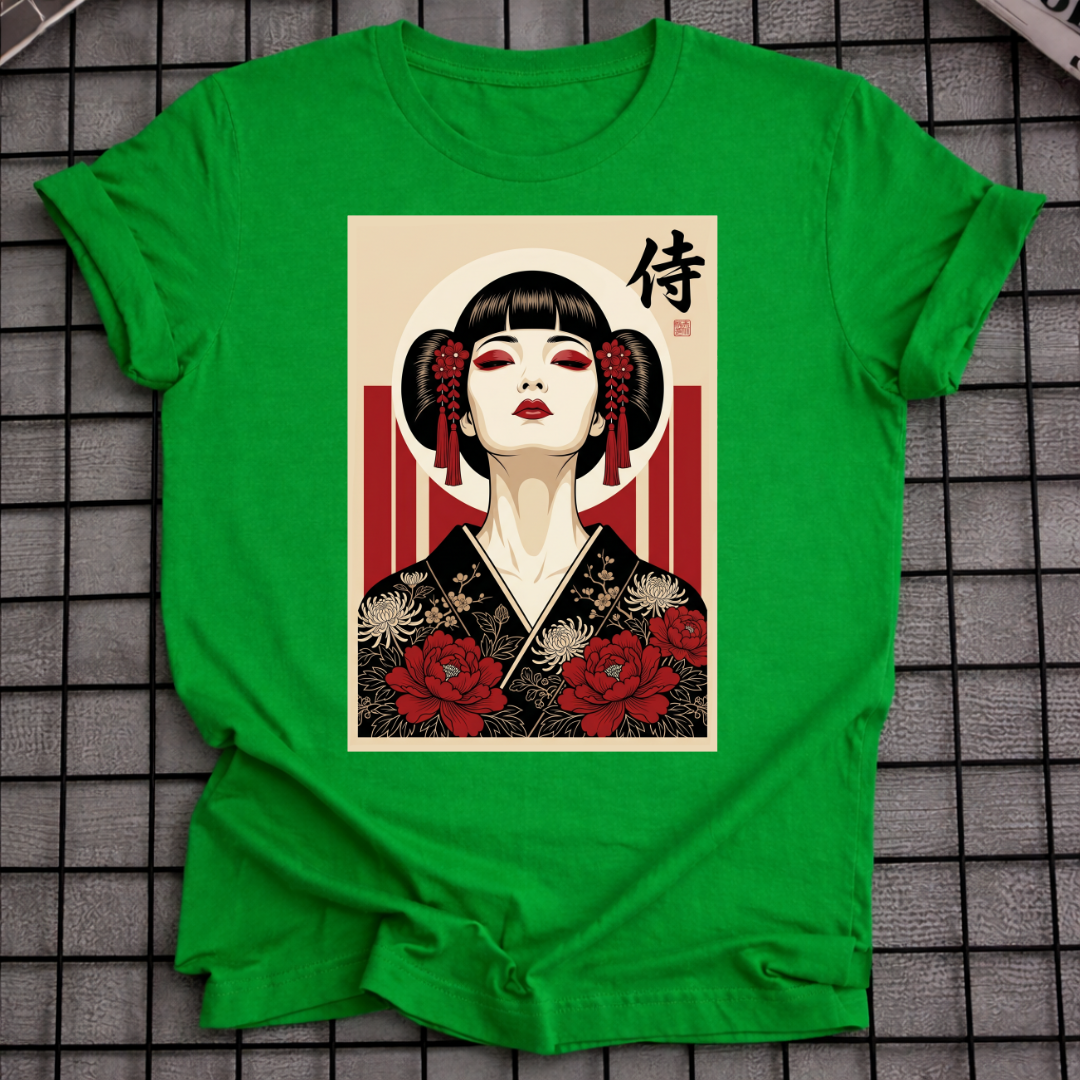 JAPANESE GEISHA PORTRAIT T-SHIRT