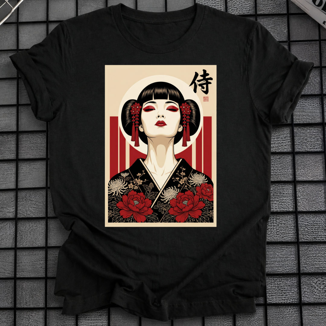 JAPANESE GEISHA PORTRAIT T-SHIRT