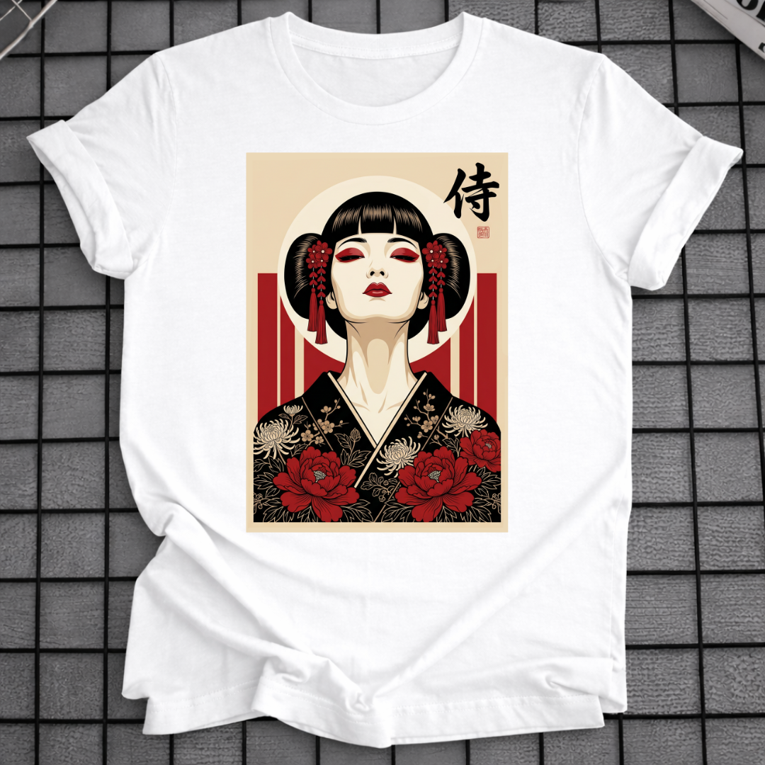 JAPANESE GEISHA PORTRAIT T-SHIRT