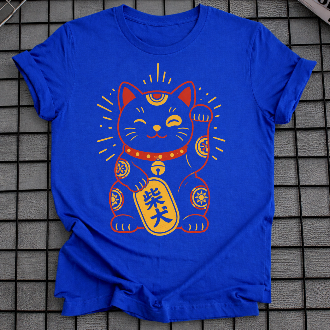 GLÜCKLICHER MANEKI NEKO T-SHIRT