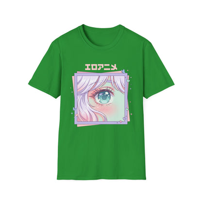 Anime Eye Graphic T-Shirt — エロアニメ Pastel Kawaii Aesthetic