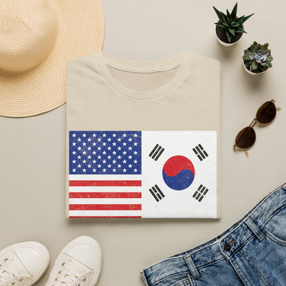 USA & South Korea Flag T-Shirt — "Yes, I'm Both of Them" Patriotic Korean-American Tee
