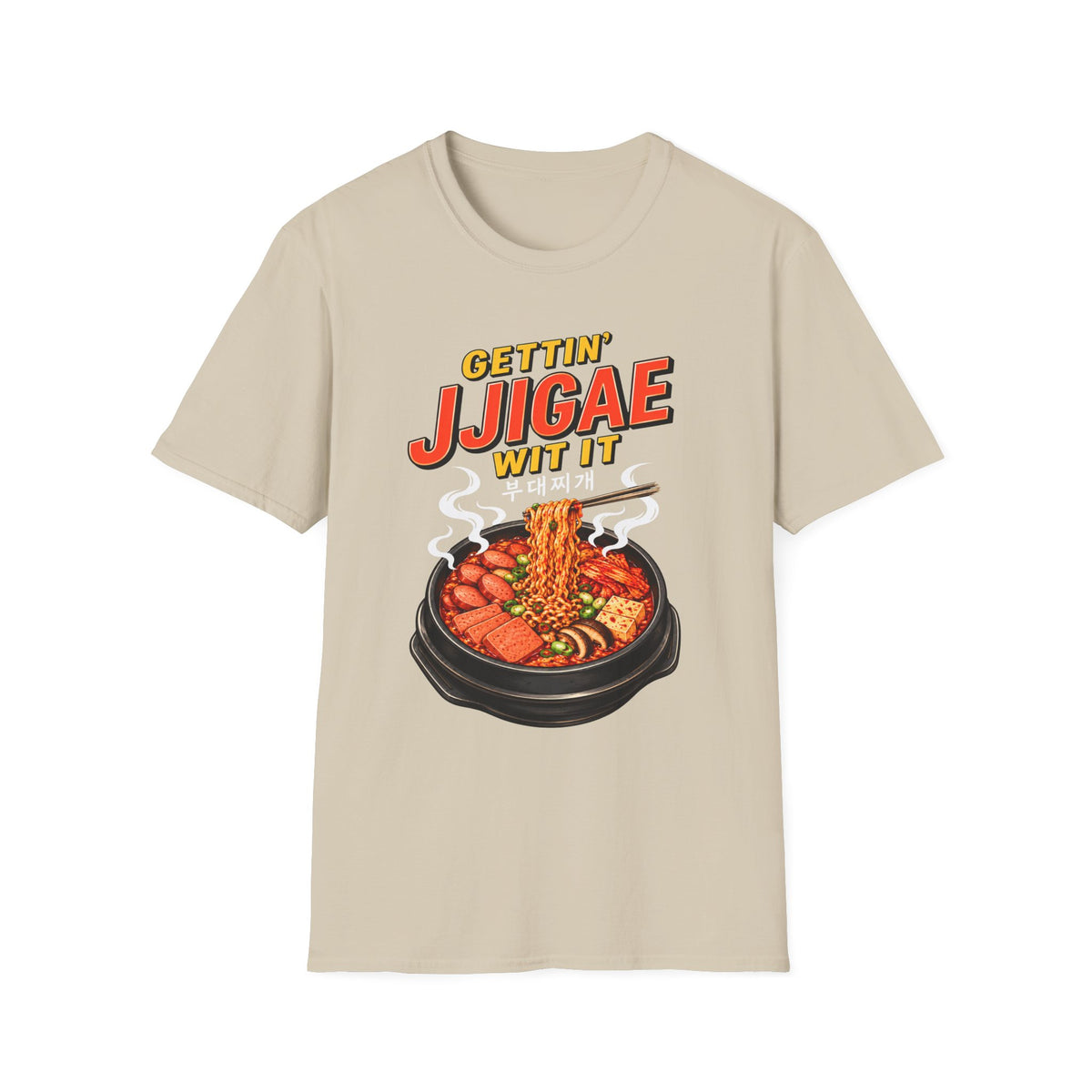 T-Shirt — "Gettin' Jjigae Wit It" Korean Stew Graphic Tee