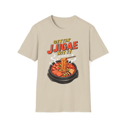 T-Shirt — "Gettin' Jjigae Wit It" Korean Stew Graphic Tee