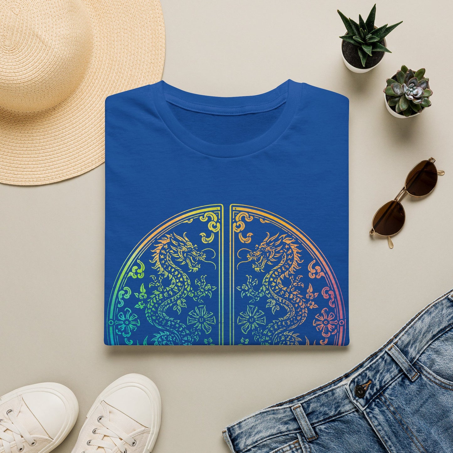 Rainbow Dragon Mandala T-Shirt