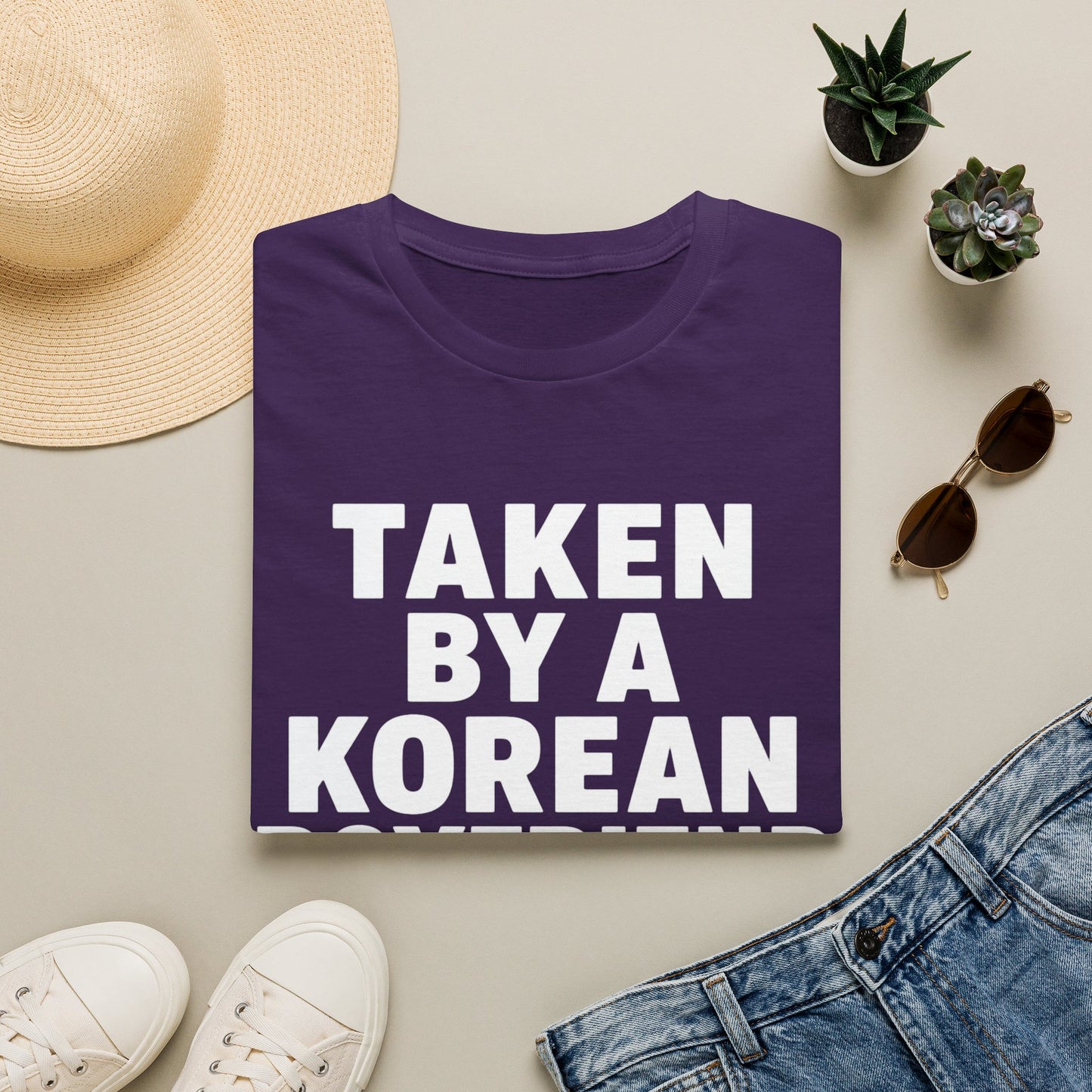 TAKEN BY A KOREAN BOYFRIEND T-SHIRT