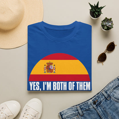 Yes, I'm Both Of Them Spanish Korean Flag T-Shirt