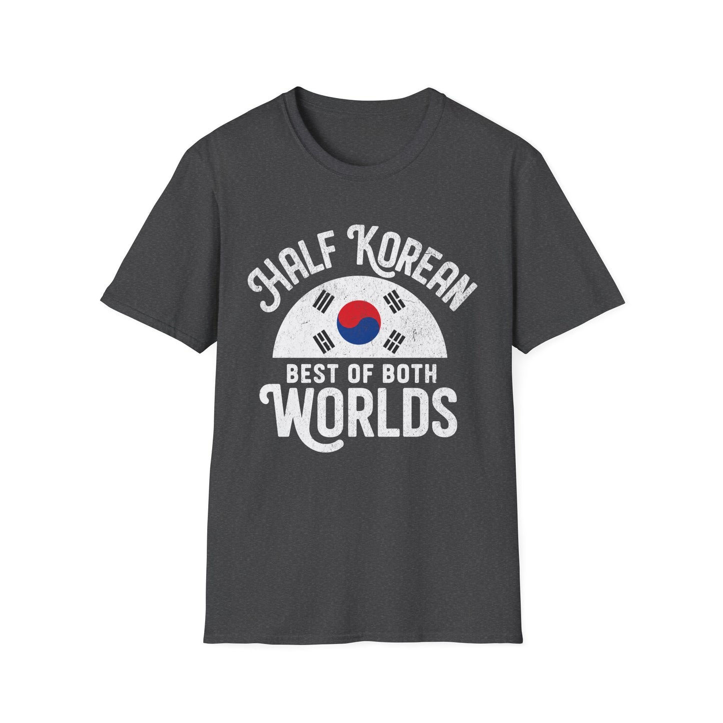 Half Korean T-Shirt — “Best of Both Worlds” Korean Flag Pride Tee