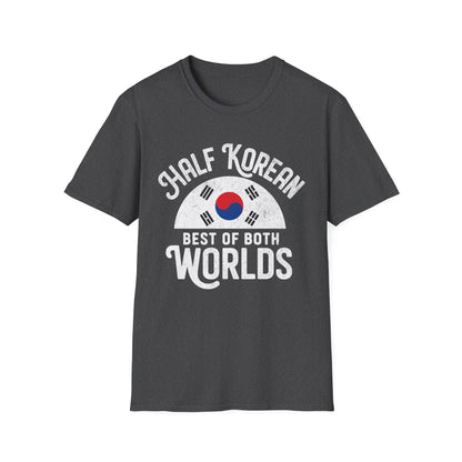 Half Korean T-Shirt — “Best of Both Worlds” Korean Flag Pride Tee