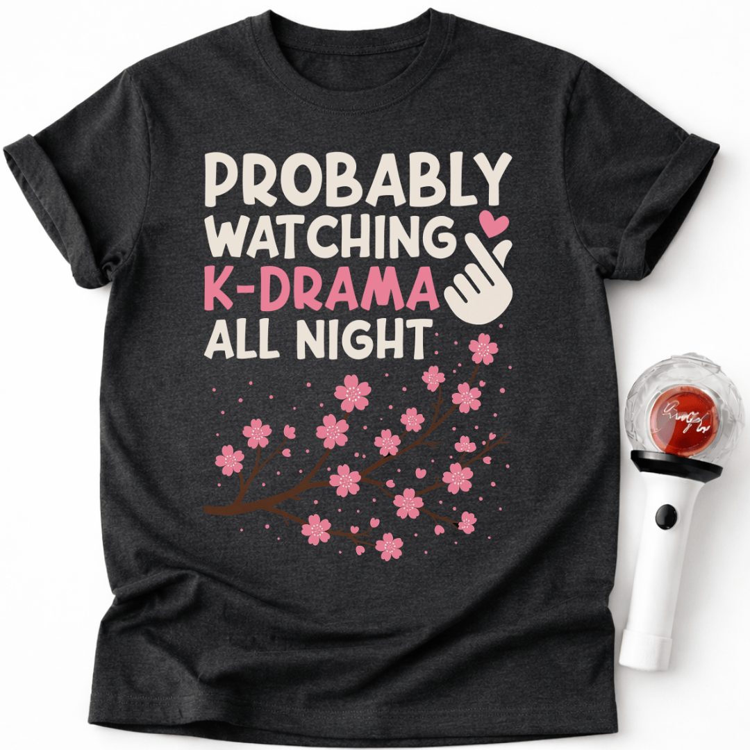 K-DRAMA DIE GANZE NACHT SCHAUEN T-SHIRT