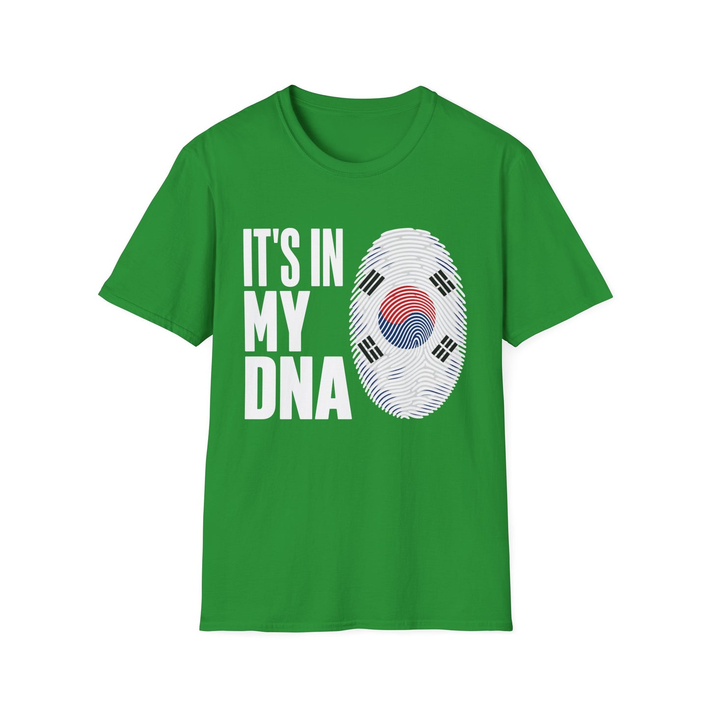 It's In My DNA T-Shirt — Korean Flag Fingerprint Tee