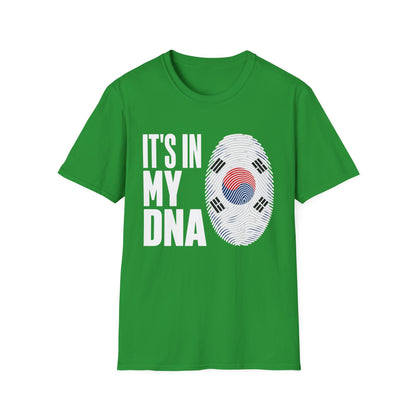 It's In My DNA T-Shirt — Korean Flag Fingerprint Tee