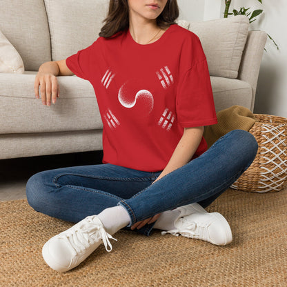 Yin Yang Taeguk Korean Flag T‑Shirt — Minimalist Zen Martial Arts Tee